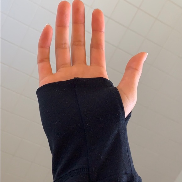 Lululemon Black Zip Up Jacket w/ breathable back - Picture 5 of 7